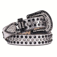 Sparkle Studded Rhinestone Western Cowboy Belt
