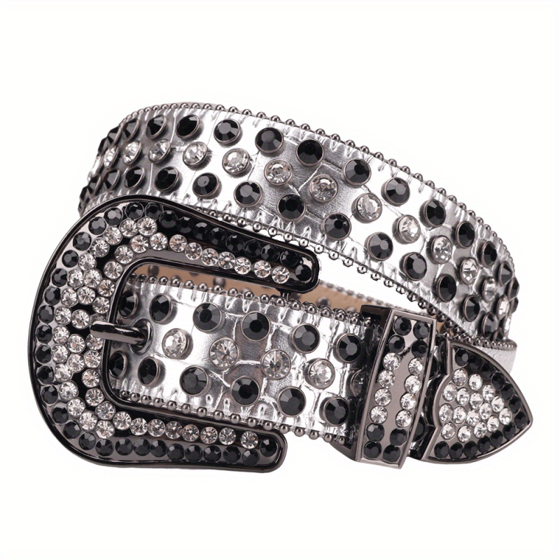 Sparkle Studded Rhinestone Western Cowboy Belt