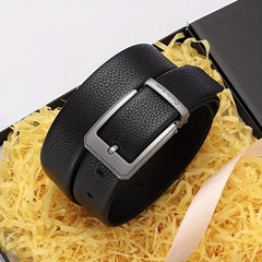 Men's Leather Belt Insert Buckle Casual Business Cowhide Belt