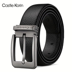 Men's Leather Belt Insert Buckle Casual Business Cowhide Belt