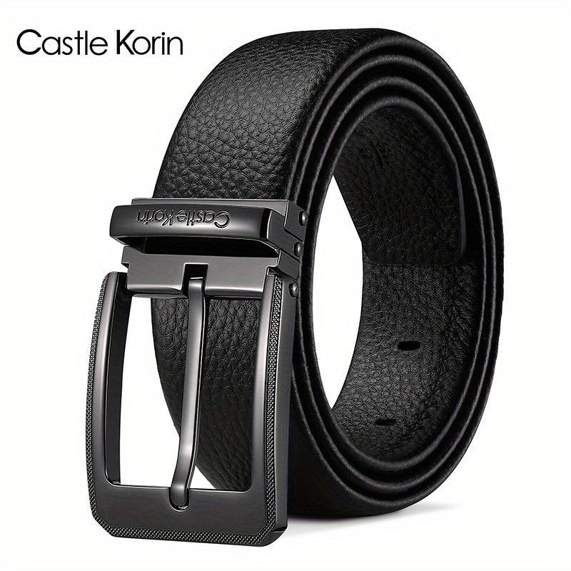 Men's Leather Belt Insert Buckle Casual Business Cowhide Belt