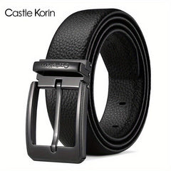 Men's Leather Belt Insert Buckle Casual Business Cowhide Belt