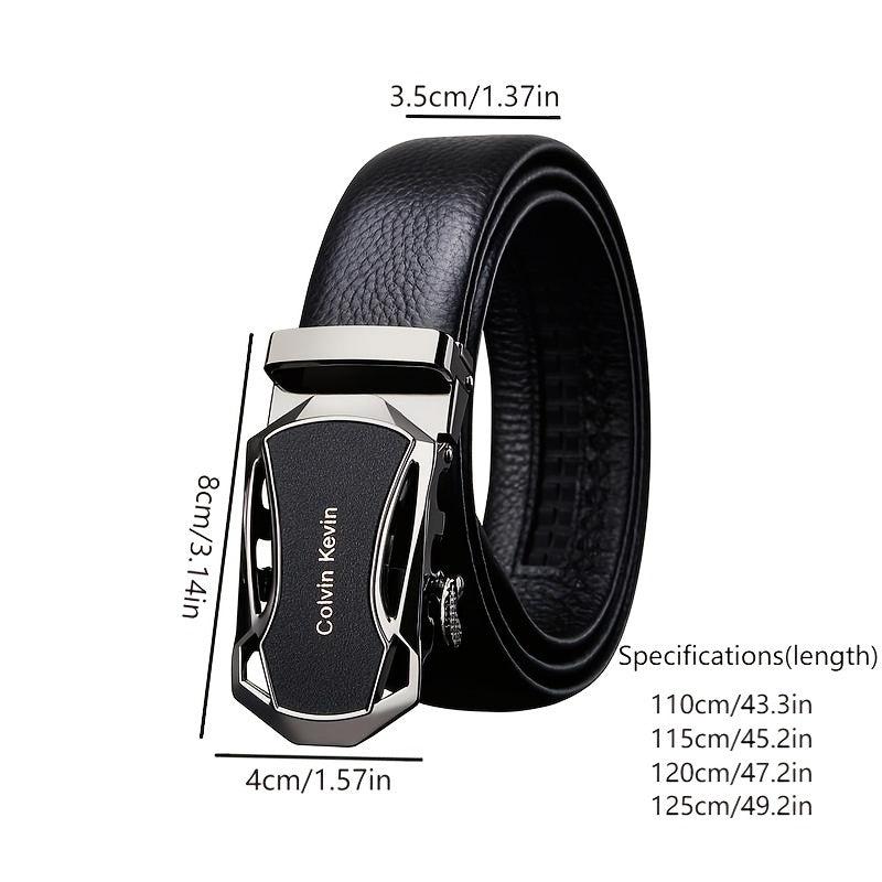 Men's Leather Belt Automatic Buckle Father's Gift