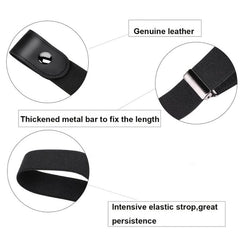 Seamless Elastic Invisible Jeans Belt for Men and Women