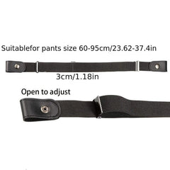 Seamless Elastic Invisible Jeans Belt for Men and Women