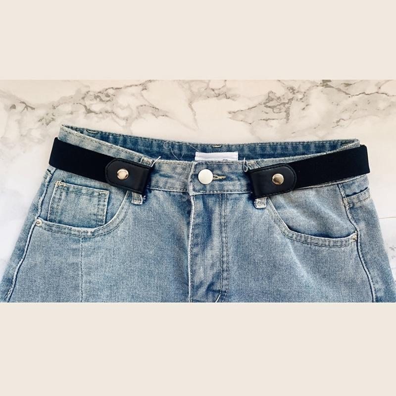 Seamless Elastic Invisible Jeans Belt for Men and Women