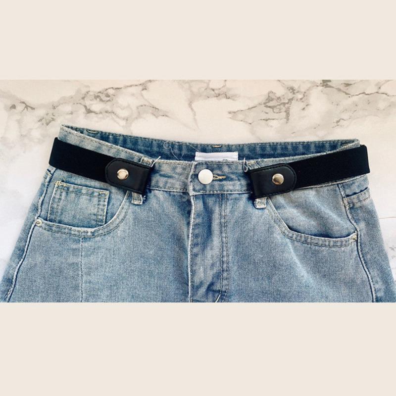 Seamless Elastic Invisible Jeans Belt for Men and Women