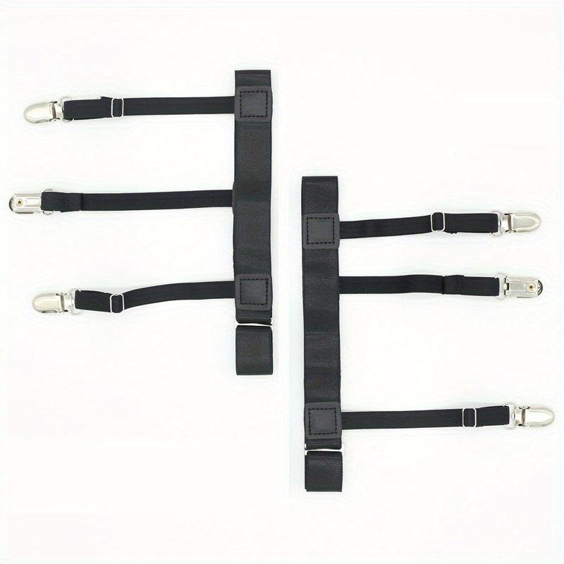 Men Shirt Stays Belt, Non-slip Clips, Keep Shirt Tucked
