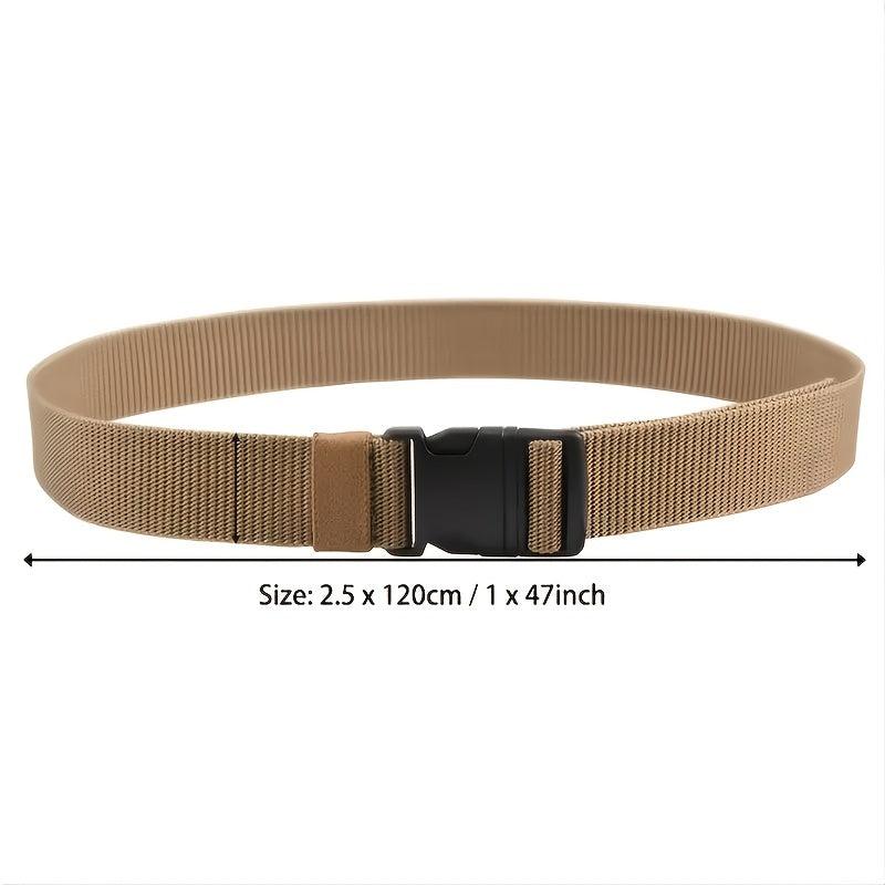 Men's Nylon Canvas Belt Military Tactical Outdoor Webbing Belt