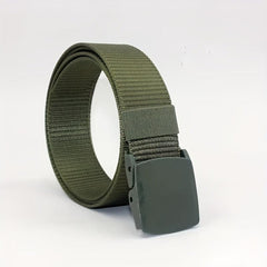 Men's Canvas Belt with Plastic Buckle - Outdoor Casual Breathable Belt