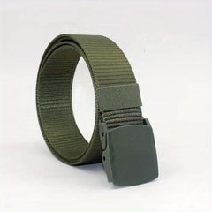 Men's Canvas Belt with Plastic Buckle - Outdoor Casual Breathable Belt