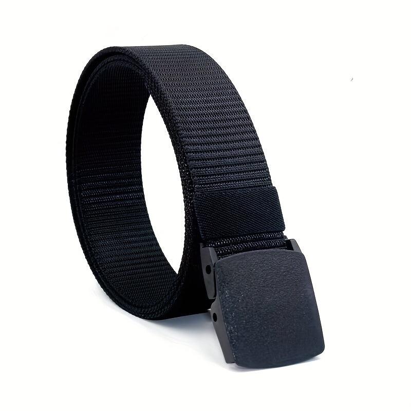 Men's Canvas Belt with Plastic Buckle - Outdoor Casual Breathable Belt