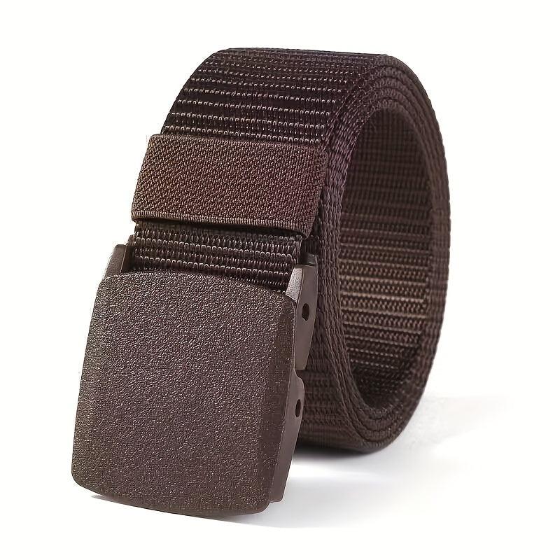 Men's Canvas Belt with Plastic Buckle - Outdoor Casual Breathable Belt