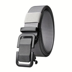 Men's Outdoor Training Belt Nylon Webbing Metal Buckle Work Belt