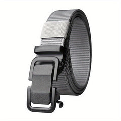 Men's Outdoor Training Belt Nylon Webbing Metal Buckle Work Belt