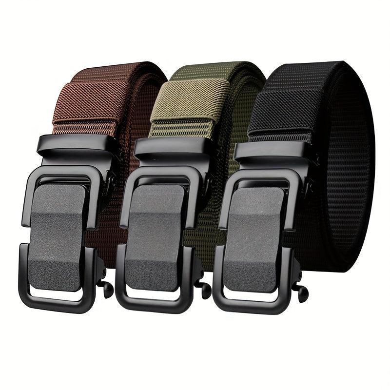 Men's Outdoor Training Belt Nylon Webbing Metal Buckle Work Belt