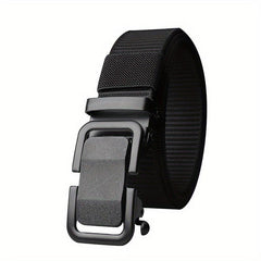 Men's Outdoor Training Belt Nylon Webbing Metal Buckle Work Belt