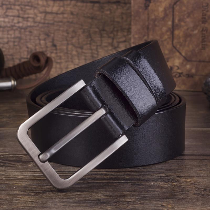 Men's Leather Belt Pin Buckle Waist Strap