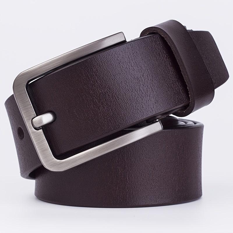 Men's Leather Belt Pin Buckle Waist Strap