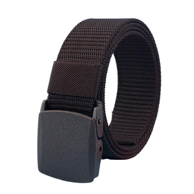 Men's Non Metal Non Magnetic Buckle Nylon Belt