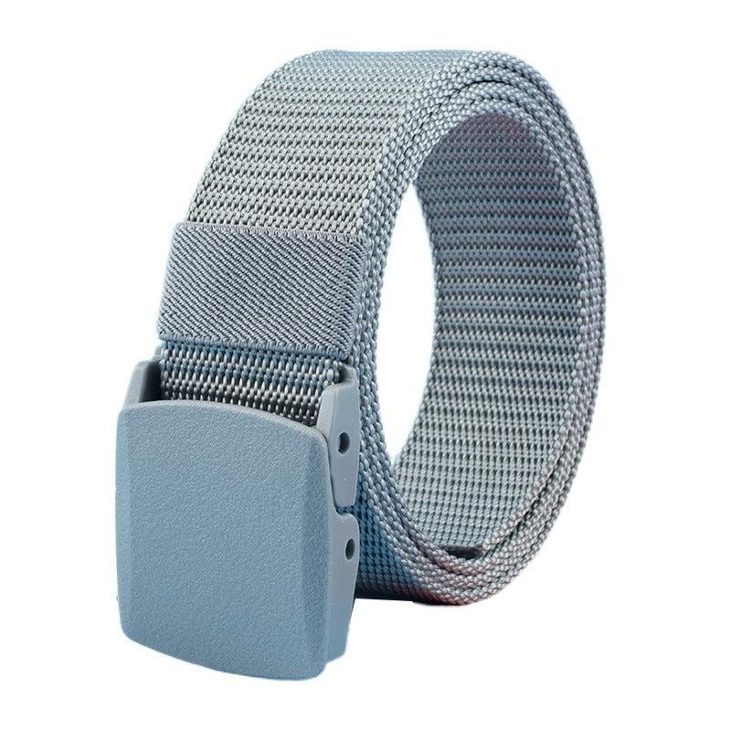 Men's Non Metal Non Magnetic Buckle Nylon Belt