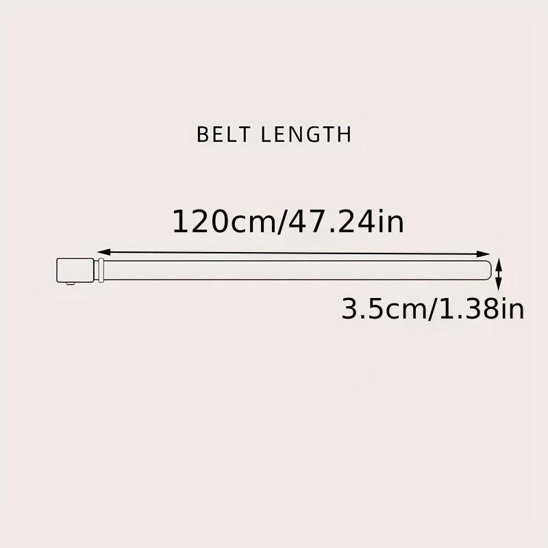 Men's Non Metal Non Magnetic Buckle Nylon Belt