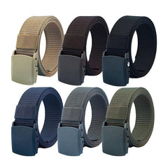 Men's Non Metal Non Magnetic Buckle Nylon Belt