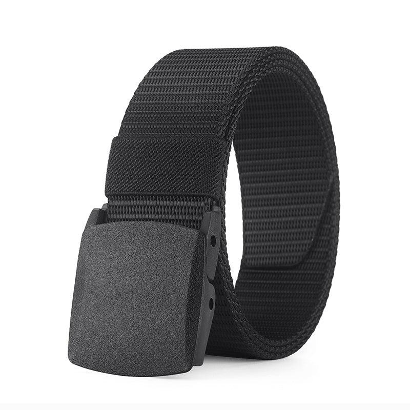 Men's Canvas Belt Plastic Buckle Metal Military Tactical Waist Belt