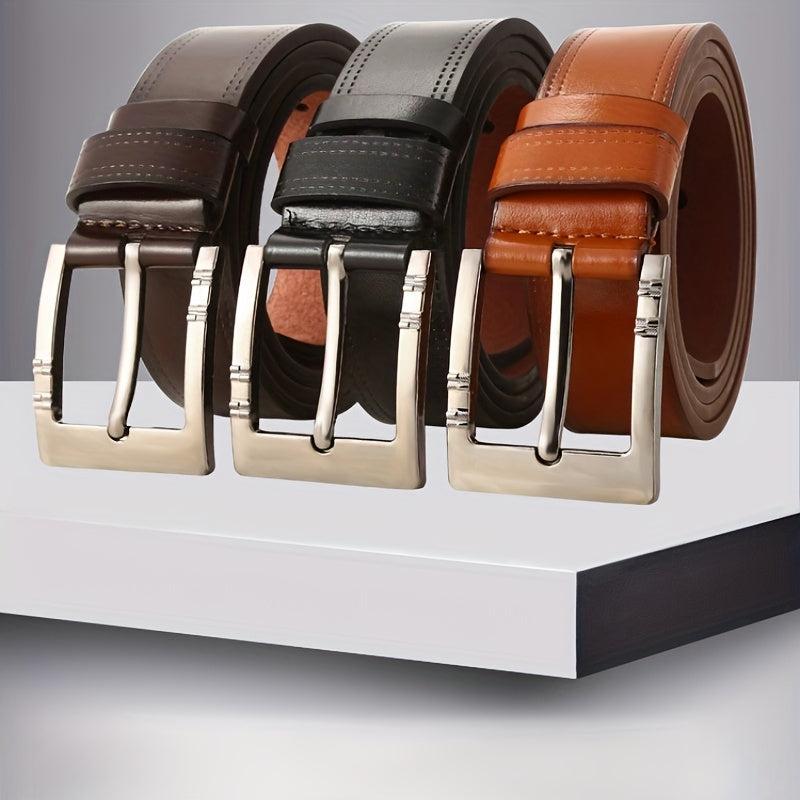Men's Pin Buckle Leather Belt Casual Jeans Pants Waist Strap