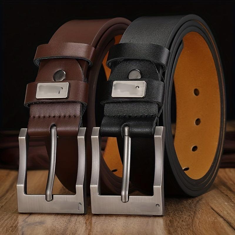 Men's Vintage Faux Leather Pants Belt