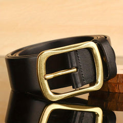 Men's Vintage PU Leather Belt with Pin Buckle