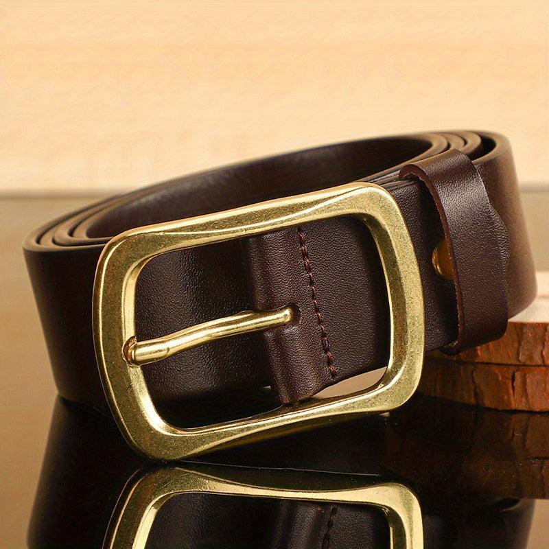 Men's Vintage PU Leather Belt with Pin Buckle