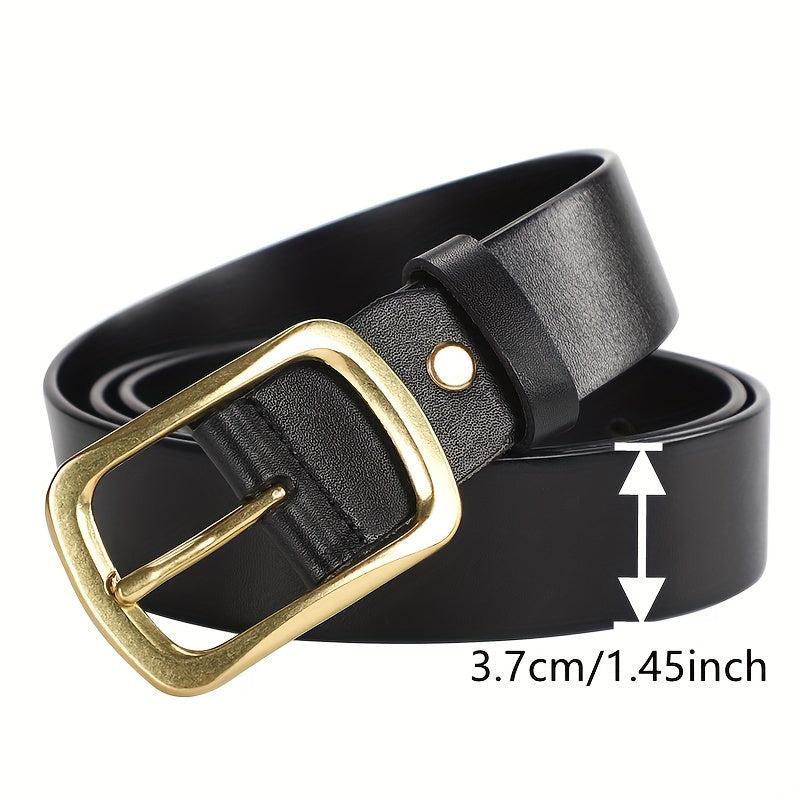 Men's Vintage PU Leather Belt with Pin Buckle