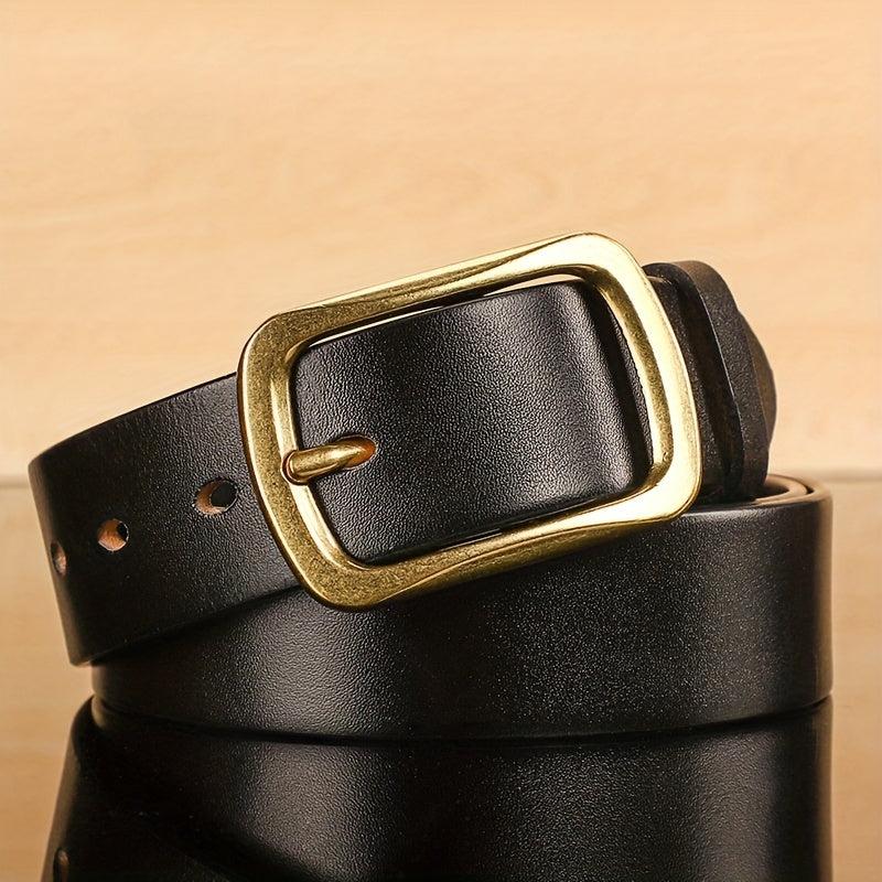 Men's Vintage PU Leather Belt with Pin Buckle