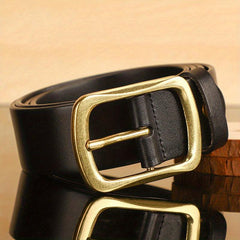 Men's Vintage PU Leather Belt with Pin Buckle
