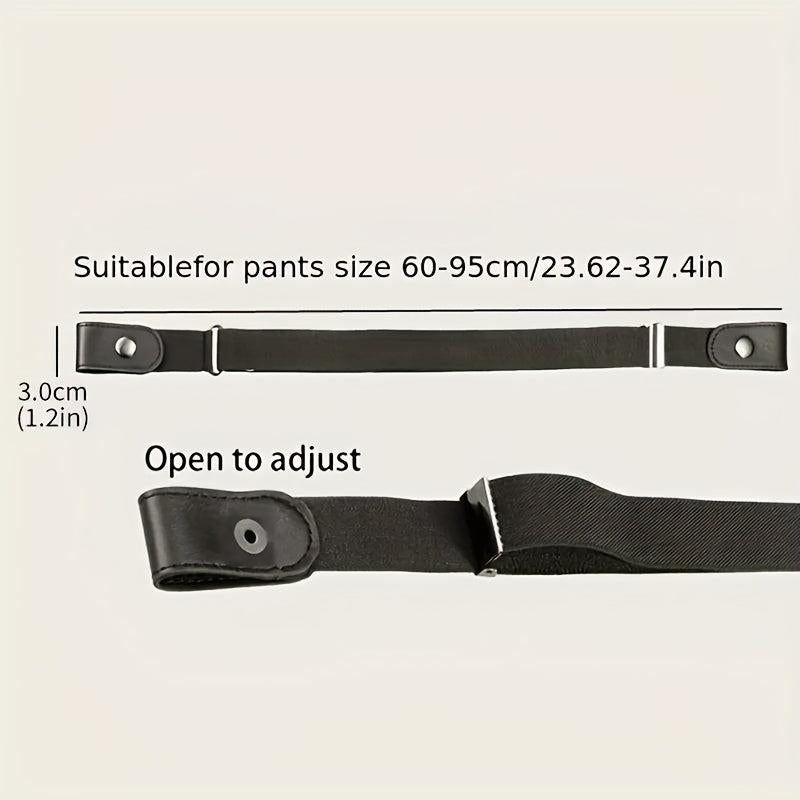 Men's Elastic Invisible Belt for Jeans, No Trace, Versatile