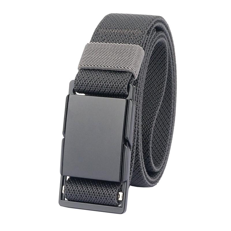 Men's Metal Magnetic Buckle Elastic Belt 3 Wide