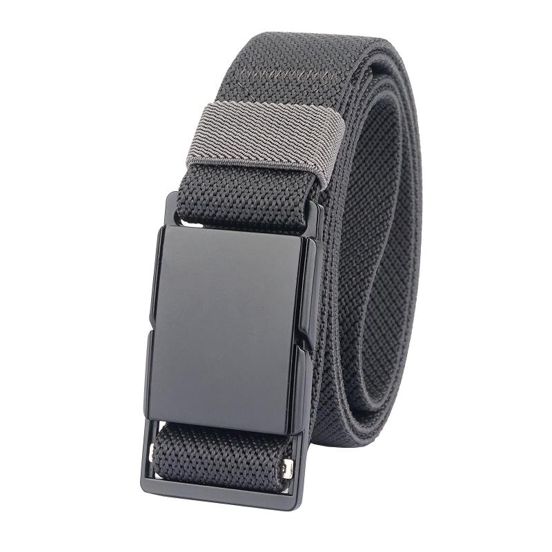 Men's Metal Magnetic Buckle Elastic Belt 3 Wide