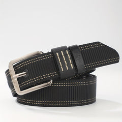 Men's Canvas Belt Pin Buckle Belt Outdoor Casual Jeans
