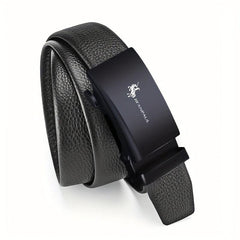 Men's PU Leather Automatic Buckle Belt No Buckle