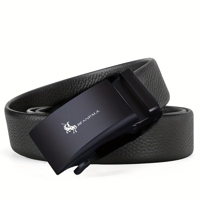Men's PU Leather Automatic Buckle Belt No Buckle
