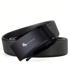 Men's PU Leather Automatic Buckle Belt No Buckle