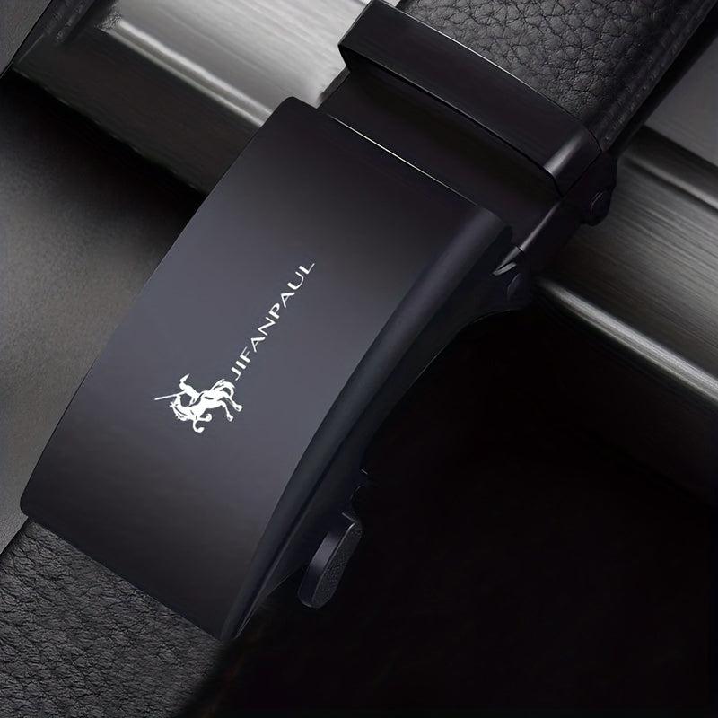 Men's PU Leather Automatic Buckle Belt No Buckle