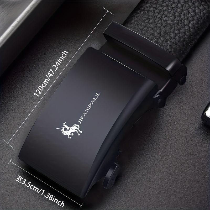 Men's PU Leather Automatic Buckle Belt No Buckle