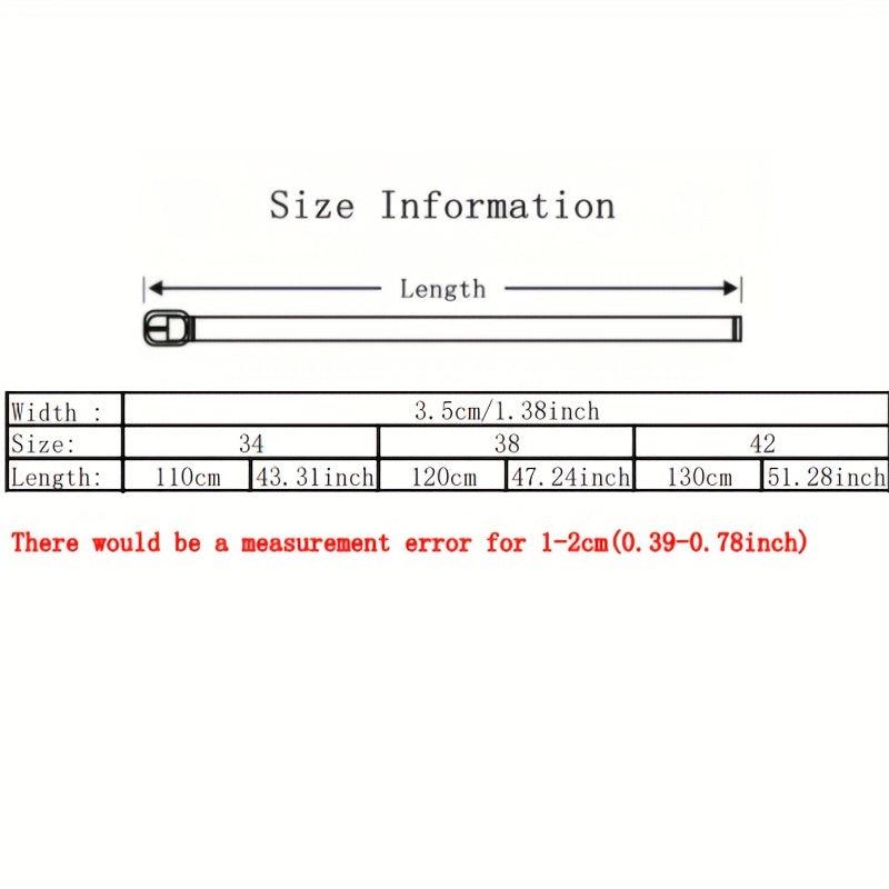 Men's Golf Braid Stretchy Belt Canvas Elastic Casual Wear