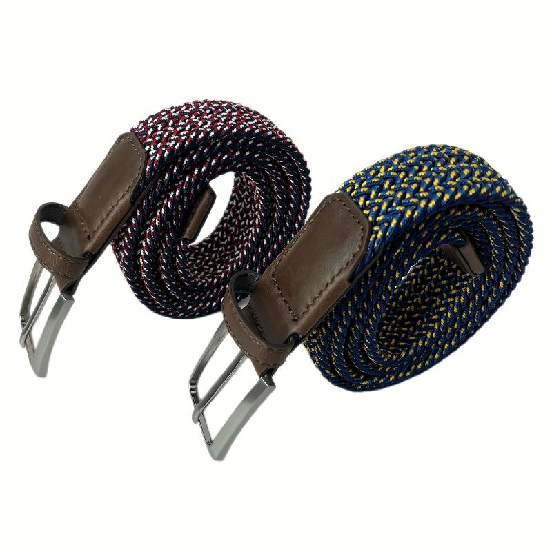 Men's Golf Braid Stretchy Belt Canvas Elastic Casual Wear