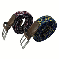 Men's Golf Braid Stretchy Belt Canvas Elastic Casual Wear