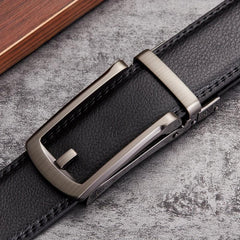 Men's Cowhide Belt w/Automatic Buckle, Formal Business Gift