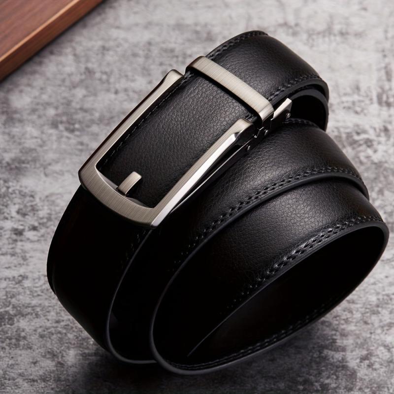 Men's Cowhide Belt w/Automatic Buckle, Formal Business Gift