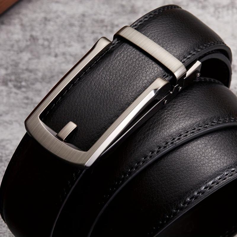 Men's Cowhide Belt w/Automatic Buckle, Formal Business Gift